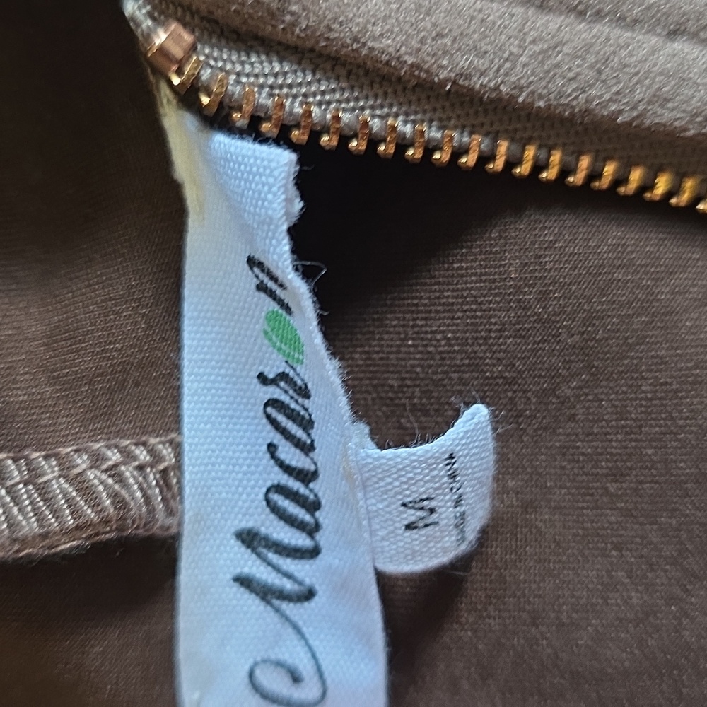 Macaron Brown Suede Jacket Medium - image 2